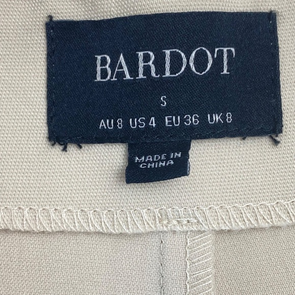 BARDOT Anna High Waist Pant in Beige Size S - Picture 6 of 12
